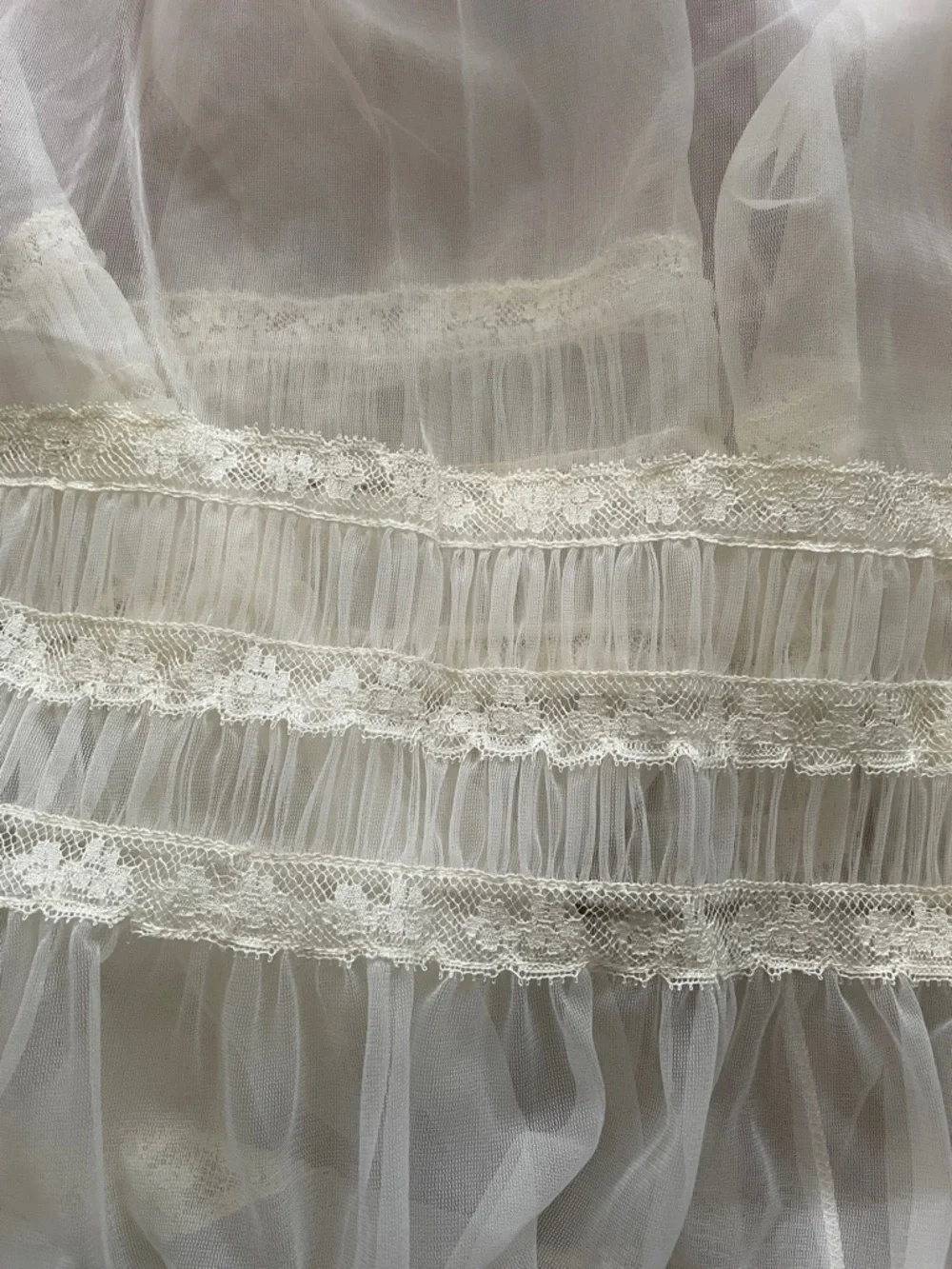 Vintage Radcliffe Ivory Peignoir Dressing Gown One Size - Picture 7 of 9